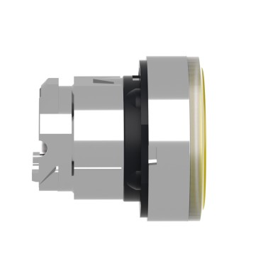 ZB4BW383 - Head for illuminated push button, Harmony XB4, metal, metal, yellow, 22mm, universal LED, spring return, plain lens - Schneider Electric - Head for illuminated push button, Harmony XB4, metal, metal, yellow, 22mm, universal LED, spring return, plain lens - Schneider Electric - 5