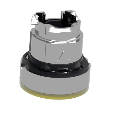 ZB4BW383 - Head for illuminated push button, Harmony XB4, metal, metal, yellow, 22mm, universal LED, spring return, plain lens - Schneider Electric - Head for illuminated push button, Harmony XB4, metal, metal, yellow, 22mm, universal LED, spring return, plain lens - Schneider Electric - 6