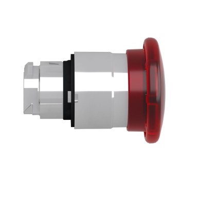 ZB4BW443 - Head for illuminated push button, Harmony XB4, metal, red mushroom 40mm, 22mm, universal LED, spring return - Schneider Electric - Head for illuminated push button, Harmony XB4, metal, red mushroom 40mm, 22mm, universal LED, spring return - Schneider Electric - 6