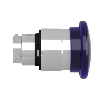 ZB4BW463 - Head for illuminated push button, Harmony XB4, metal, blue mushroom 40mm, 22mm, universal LED, spring return - Schneider Electric - Head for illuminated push button, Harmony XB4, metal, blue mushroom 40mm, 22mm, universal LED, spring return - Schneider Electric - 1