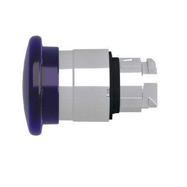 ZB4BW463 - Head for illuminated push button, Harmony XB4, metal, blue mushroom 40mm, 22mm, universal LED, spring return - Schneider Electric - Head for illuminated push button, Harmony XB4, metal, blue mushroom 40mm, 22mm, universal LED, spring return - Schneider Electric - 3