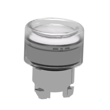 ZB4BW513 - Head for illuminated push button, Harmony XB4, metal, white flush, 22mm, universal LED, spring return, clear boot - Schneider Electric - Head for illuminated push button, Harmony XB4, metal, white flush, 22mm, universal LED, spring return, clear boot - Schneider Electric - 3