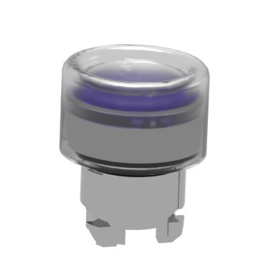 ZB4BW563 - Head for illuminated push button, Harmony XB4, metal, blue flush, 22mm, universal LED, spring return, clear boot - Schneider Electric - Head for illuminated push button, Harmony XB4, metal, blue flush, 22mm, universal LED, spring return, clear boot - Schneider Electric - 6