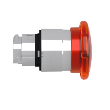 ZB4BW653 - Head for illuminated push button, Harmony XB4, metal, orange muhroom 40mm, 22mm, universal LED, latching push-pull - Schneider Electric - Head for illuminated push button, Harmony XB4, metal, orange muhroom 40mm, 22mm, universal LED, latching push-pull - Schneider Electric - 3