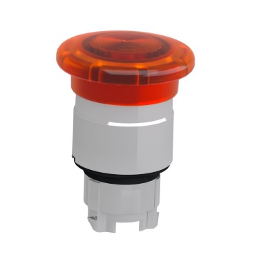 ZB4BW653 - Head for illuminated push button, Harmony XB4, metal, orange muhroom 40mm, 22mm, universal LED, latching push-pull - Schneider Electric - Head for illuminated push button, Harmony XB4, metal, orange muhroom 40mm, 22mm, universal LED, latching push-pull - Schneider Electric - 6