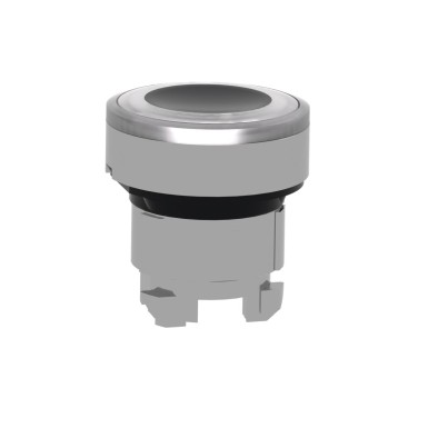 ZB4BW913 - Head for illuminated push button, Harmony XB4, metal, white flush, 22mm, universal LED, spring return, illuminated ring - Schneider Electric - Head for illuminated push button, Harmony XB4, metal, white flush, 22mm, universal LED, spring return, illuminated ring - Schneider Electric - 1