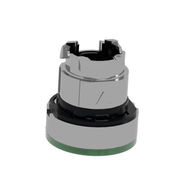 ZB4BW933 - Head for illuminated push button, Harmony XB4, metal, green flush, 22mm, universal LED, spring return, illuminated ring - Schneider Electric - Head for illuminated push button, Harmony XB4, metal, green flush, 22mm, universal LED, spring return, illuminated ring - Schneider Electric - 6