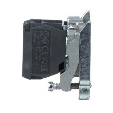 ZB4BZ101 - Single contact block with body fixing collar, Harmony XB4, metal, screw clamp terminal, 1NO - Schneider Electric - Single contact block with body fixing collar, Harmony XB4, metal, screw clamp terminal, 1NO - Schneider Electric - 3