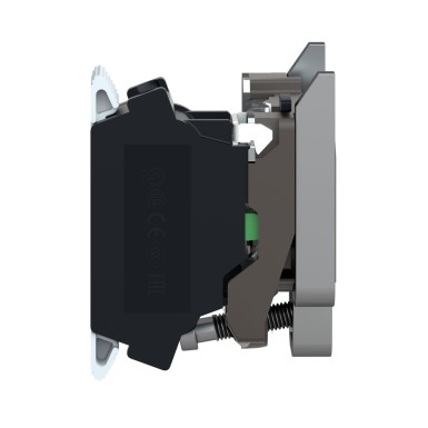 ZB4BZ1015 - Harmony XB4, Single contact block with body/fixing collar, metal, spring clamp terminal, 1 NO - Schneider Electric - Harmony XB4, Single contact block with body/fixing collar, metal, spring clamp terminal, 1 NO - Schneider Electric - 1