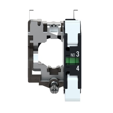 ZB4BZ1015 - Harmony XB4, Single contact block with body/fixing collar, metal, spring clamp terminal, 1 NO - Schneider Electric - Harmony XB4, Single contact block with body/fixing collar, metal, spring clamp terminal, 1 NO - Schneider Electric - 3