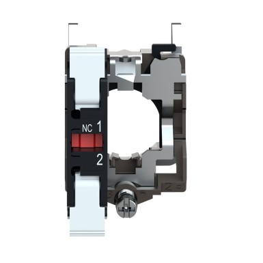 ZB4BZ1025 - Harmony XB4, Single contact block with body/fixing collar, metal, spring clamp terminal, 1 NC - Schneider Electric - Harmony XB4, Single contact block with body/fixing collar, metal, spring clamp terminal, 1 NC - Schneider Electric - 2