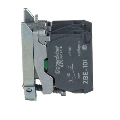 ZB4BZ103 - Single contact block with body fixing collar, Harmony XB4, metal, screw clamp terminal, 2NO - Schneider Electric - Single contact block with body fixing collar, Harmony XB4, metal, screw clamp terminal, 2NO - Schneider Electric - 2