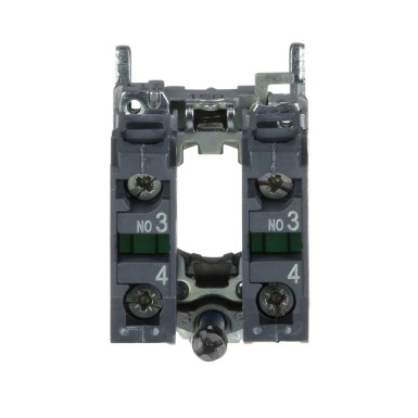 ZB4BZ103 - Single contact block with body fixing collar, Harmony XB4, metal, screw clamp terminal, 2NO - Schneider Electric - Single contact block with body fixing collar, Harmony XB4, metal, screw clamp terminal, 2NO - Schneider Electric - 1