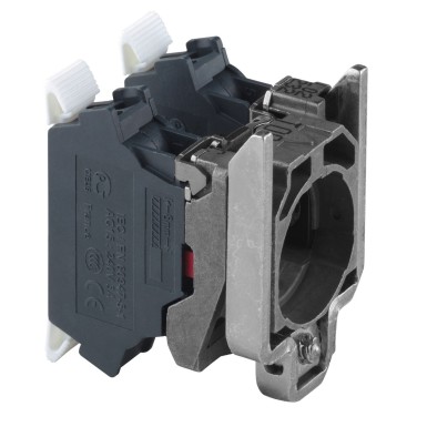 ZB4BZ1035 - Harmony XB4, Single contact block with body/fixing collar, metal, spring clamp terminal, 2 NO - Schneider Electric - Harmony XB4, Single contact block with body/fixing collar, metal, spring clamp terminal, 2 NO - Schneider Electric - 0