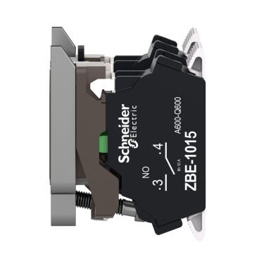 ZB4BZ1035 - Harmony XB4, Single contact block with body/fixing collar, metal, spring clamp terminal, 2 NO - Schneider Electric - Harmony XB4, Single contact block with body/fixing collar, metal, spring clamp terminal, 2 NO - Schneider Electric - 3