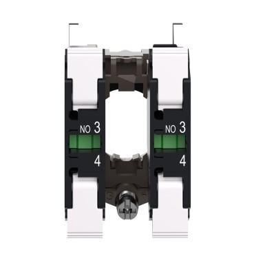 ZB4BZ1035 - Harmony XB4, Single contact block with body/fixing collar, metal, spring clamp terminal, 2 NO - Schneider Electric - Harmony XB4, Single contact block with body/fixing collar, metal, spring clamp terminal, 2 NO - Schneider Electric - 5