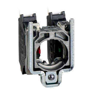 ZB4BZ1055 - Harmony XB4, Single contact block with body/fixing collar, metal, spring clamp terminal, 1 NO + 1 NC - Schneider Electric - Harmony XB4, Single contact block with body/fixing collar, metal, spring clamp terminal, 1 NO + 1 NC - Schneider Electric - 0