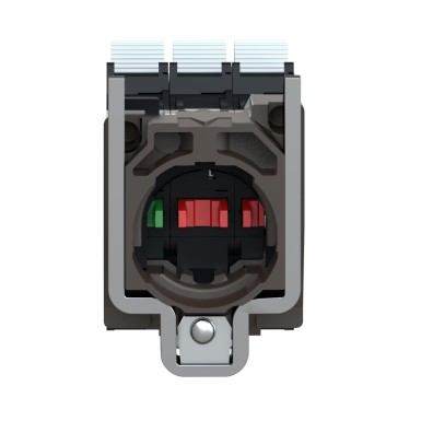 ZB4BZ1055 - Harmony XB4, Single contact block with body/fixing collar, metal, spring clamp terminal, 1 NO + 1 NC - Schneider Electric - Harmony XB4, Single contact block with body/fixing collar, metal, spring clamp terminal, 1 NO + 1 NC - Schneider Electric - 5