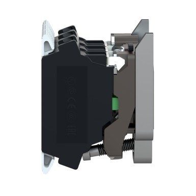 ZB4BZ1055 - Harmony XB4, Single contact block with body/fixing collar, metal, spring clamp terminal, 1 NO + 1 NC - Schneider Electric - Harmony XB4, Single contact block with body/fixing collar, metal, spring clamp terminal, 1 NO + 1 NC - Schneider Electric - 6