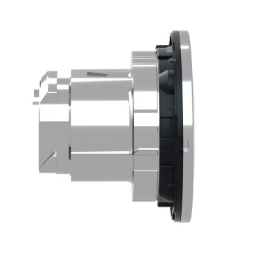 ZB4FA1 - Flush mounted push button head, Harmony XB4, metal, white, 30mm, spring return, unmarked - Schneider Electric - Flush mounted push button head, Harmony XB4, metal, white, 30mm, spring return, unmarked - Schneider Electric - 2