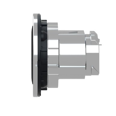 ZB4FA2 - Flush mounted push button head, Harmony XB4, metal, black, 30mm, spring return, unmarked - Schneider Electric - Flush mounted push button head, Harmony XB4, metal, black, 30mm, spring return, unmarked - Schneider Electric - 4