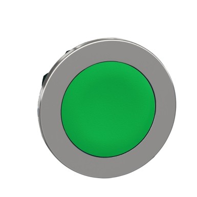 ZB4FA3 - Flush mounted push button head, Harmony XB4, metal, green, 30mm, spring return, unmarked - Schneider Electric - Flush mounted push button head, Harmony XB4, metal, green, 30mm, spring return, unmarked - Schneider Electric - 0