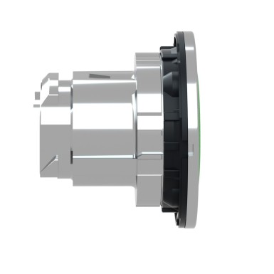 ZB4FA331 - Flush mounted push button head, Harmony XB4, metal, green, 30mm, spring return, marked I - Schneider Electric - Flush mounted push button head, Harmony XB4, metal, green, 30mm, spring return, marked I - Schneider Electric - 1