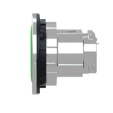 ZB4FA331 - Flush mounted push button head, Harmony XB4, metal, green, 30mm, spring return, marked I - Schneider Electric - Flush mounted push button head, Harmony XB4, metal, green, 30mm, spring return, marked I - Schneider Electric - 3