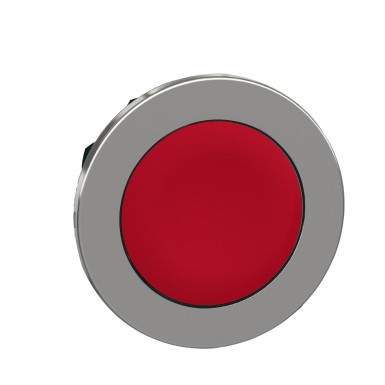 ZB4FA4 - Flush mounted push button head, Harmony XB4, metal, red, 30mm, spring return, unmarked - Schneider Electric - Flush mounted push button head, Harmony XB4, metal, red, 30mm, spring return, unmarked - Schneider Electric - 0