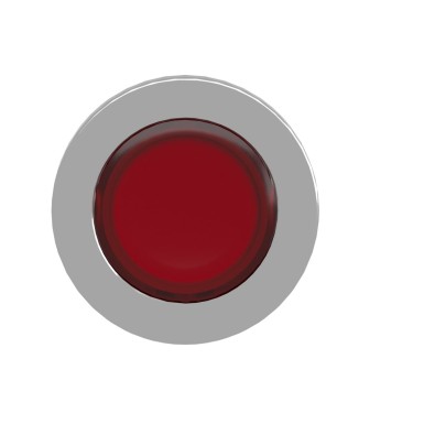 ZB4FA48 - Head for illuminated push button, Harmony XB4, metal, red flush mounted, 30mm, universal LED, for legend of insertion - Schneider Electric - Head for illuminated push button, Harmony XB4, metal, red flush mounted, 30mm, universal LED, for legend of insertion - Schneider Electric - 5