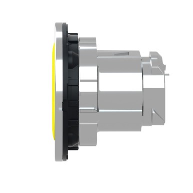 ZB4FA5 - Flush mounted push button head, Harmony XB4, metal, yellow, 30mm, spring return, unmarked - Schneider Electric - Flush mounted push button head, Harmony XB4, metal, yellow, 30mm, spring return, unmarked - Schneider Electric - 4