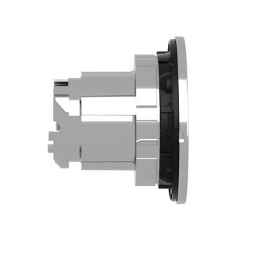 ZB4FA58 - Head for illuminated push button, Harmony XB4, metal, yellow, universal LED, 30mm, left to center, for legend of insertion - Schneider Electric - Head for illuminated push button, Harmony XB4, metal, yellow, universal LED, 30mm, left to center, for legend of insertion - Schneider Electric - 3