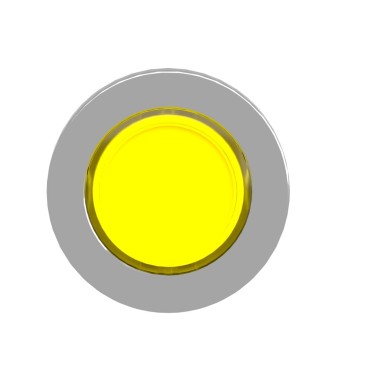 ZB4FA88 - Head for illuminated push button, Harmony XB4, metal, yellow flush mounted, 30mm, universal LED, for legend of insertion - Schneider Electric - Head for illuminated push button, Harmony XB4, metal, yellow flush mounted, 30mm, universal LED, for legend of insertion - Schneider Electric - 3