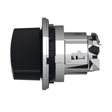 ZB4FD2 - Flush mounted selector switch head, Harmony XB4, metal, black, 30mm, 2 positions, stay put - Schneider Electric - Flush mounted selector switch head, Harmony XB4, metal, black, 30mm, 2 positions, stay put - Schneider Electric - 2