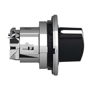 ZB4FD2 - Flush mounted selector switch head, Harmony XB4, metal, black, 30mm, 2 positions, stay put - Schneider Electric - Flush mounted selector switch head, Harmony XB4, metal, black, 30mm, 2 positions, stay put - Schneider Electric - 3