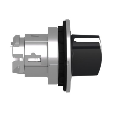 ZB4FD2M178 - Head for selector switch, Harmony XB4, black long handle, flush, 30mm, 3 positions, spring return, non padlockable - Schneider Electric - Head for selector switch, Harmony XB4, black long handle, flush, 30mm, 3 positions, spring return, non padlockable - Schneider Electric - 2