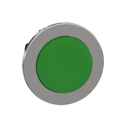 ZB4FH3 - Head for non illuminated push button, Harmony XB4, flush mounted green projecting pushbutton push - Schneider Electric - Head for non illuminated push button, Harmony XB4, flush mounted green projecting pushbutton push - Schneider Electric - 0