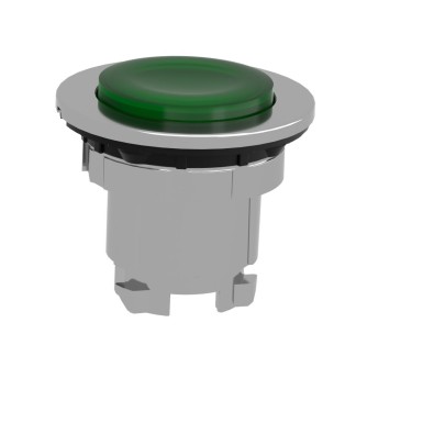 ZB4FH33 - Head for illuminated push button, Harmony XB4, flush mounted green projecting illum pushbutton integ - Schneider Electric - Head for illuminated push button, Harmony XB4, flush mounted green projecting illum pushbutton integ - Schneider Electric - 3