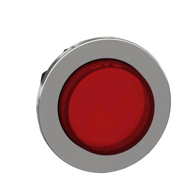 ZB4FH43 - Head for illuminated push button, Harmony XB4, metal, red projecting, 30mm, universal LED, push-push, unmarked - Schneider Electric - Head for illuminated push button, Harmony XB4, metal, red projecting, 30mm, universal LED, push-push, unmarked - Schneider Electric - 0