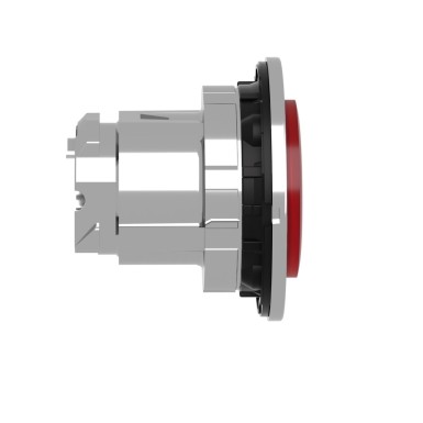 ZB4FH43 - Head for illuminated push button, Harmony XB4, metal, red projecting, 30mm, universal LED, push-push, unmarked - Schneider Electric - Head for illuminated push button, Harmony XB4, metal, red projecting, 30mm, universal LED, push-push, unmarked - Schneider Electric - 4