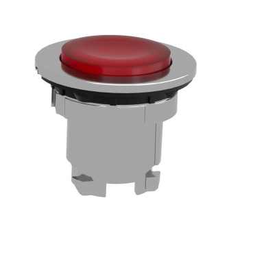 ZB4FH43 - Head for illuminated push button, Harmony XB4, metal, red projecting, 30mm, universal LED, push-push, unmarked - Schneider Electric - Head for illuminated push button, Harmony XB4, metal, red projecting, 30mm, universal LED, push-push, unmarked - Schneider Electric - 6