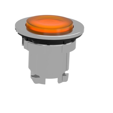 ZB4FH53 - Head for illuminated push button, Harmony XB4, metal, orange projecting, 30mm, universal LED, push-push, unmarked - Schneider Electric - Head for illuminated push button, Harmony XB4, metal, orange projecting, 30mm, universal LED, push-push, unmarked - Schneider Electric - 3