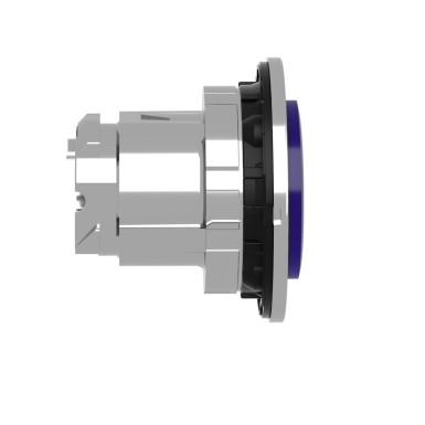 ZB4FH63 - Head for illuminated push button, Harmony XB4, metal, blue projecting, 30mm, universal LED, push-push, unmarked - Schneider Electric - Head for illuminated push button, Harmony XB4, metal, blue projecting, 30mm, universal LED, push-push, unmarked - Schneider Electric - 4