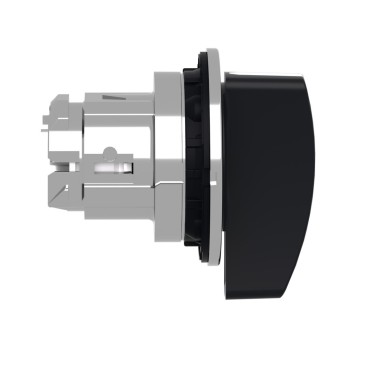 ZB4FJ5 - Head for selector switch, Harmony XB4, flush mounted black long handle 3 position return center - Schneider Electric - Head for selector switch, Harmony XB4, flush mounted black long handle 3 position return center - Schneider Electric - 1