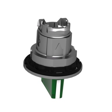 ZB4FK1333 - Head for illuminated selector switch, Harmony XB4, metal, green handle, flush mounted, 30mm, universal LED, 3 positions - Schneider Electric - Head for illuminated selector switch, Harmony XB4, metal, green handle, flush mounted, 30mm, universal LED, 3 positions - Schneider Electric - 6