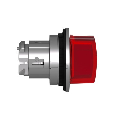 ZB4FK1343 - Head for illuminated selector switch, Harmony XB4, metal, red handle, flush mounted, 30mm, universal LED, 3 positions - Schneider Electric - Head for illuminated selector switch, Harmony XB4, metal, red handle, flush mounted, 30mm, universal LED, 3 positions - Schneider Electric - 4