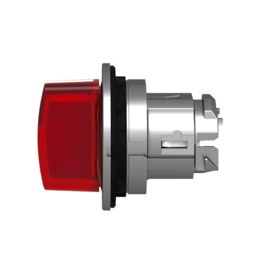 ZB4FK1343 - Head for illuminated selector switch, Harmony XB4, metal, red handle, flush mounted, 30mm, universal LED, 3 positions - Schneider Electric - Head for illuminated selector switch, Harmony XB4, metal, red handle, flush mounted, 30mm, universal LED, 3 positions - Schneider Electric - 6