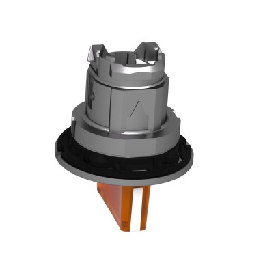 ZB4FK1353 - Head for illuminated selector switch, Harmony XB4, metal, orange handle, flush mounted, 30mm, universal LED, 3 positions - Schneider Electric - Head for illuminated selector switch, Harmony XB4, metal, orange handle, flush mounted, 30mm, universal LED, 3 positions - Schneider Electric - 2