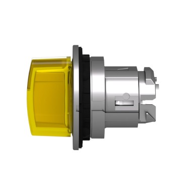 ZB4FK1383 - Head for illuminated selector switch, Harmony XB4, metal, yellow handle, flush mounted, 30mm, universal LED, 3 positions - Schneider Electric - Head for illuminated selector switch, Harmony XB4, metal, yellow handle, flush mounted, 30mm, universal LED, 3 positions - Schneider Electric - 3