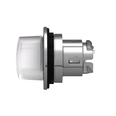 ZB4FK1413 - Head for illuminated selector switch, Harmony XB4, metal, white handle, 30mm, universal LED, 2 positions, spring return - Schneider Electric - Head for illuminated selector switch, Harmony XB4, metal, white handle, 30mm, universal LED, 2 positions, spring return - Schneider Electric - 1